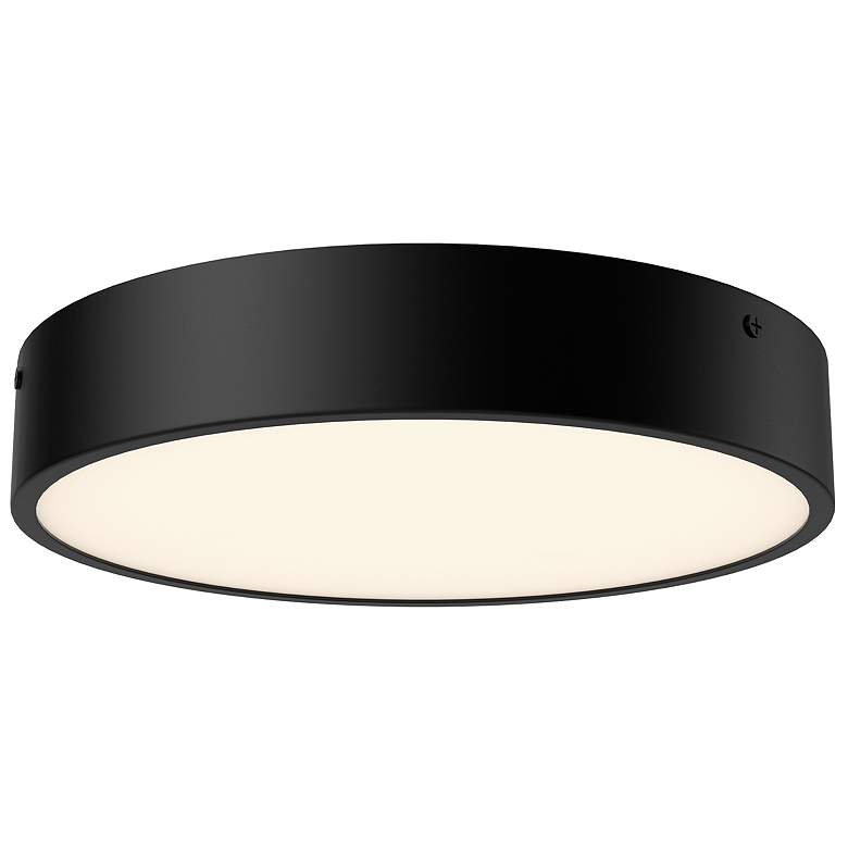 Image 1 Alora Mood Adelaide LED 11-in Matte Black Flush Mount