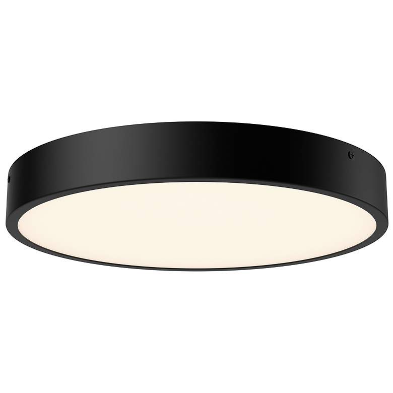 Image 1 Alora Mood Adelaide LED 15-in Matte Black Flush Mount