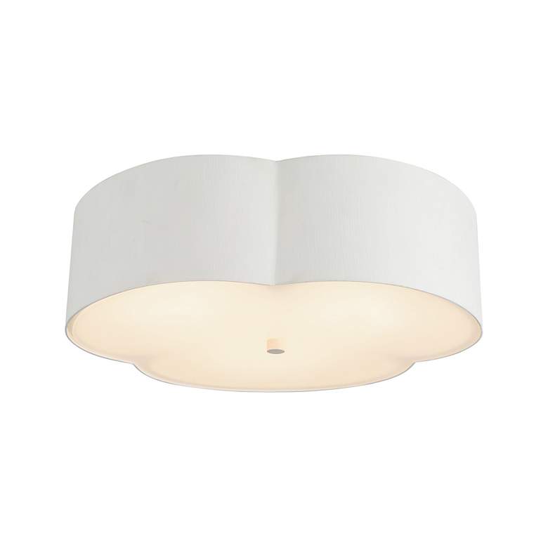 Image 2 Alora Mood Adella E26 14-in Antique White Flush Mount more views
