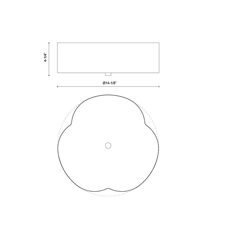 Image 5 Alora Mood Adella E26 14-in Antique White Flush Mount more views