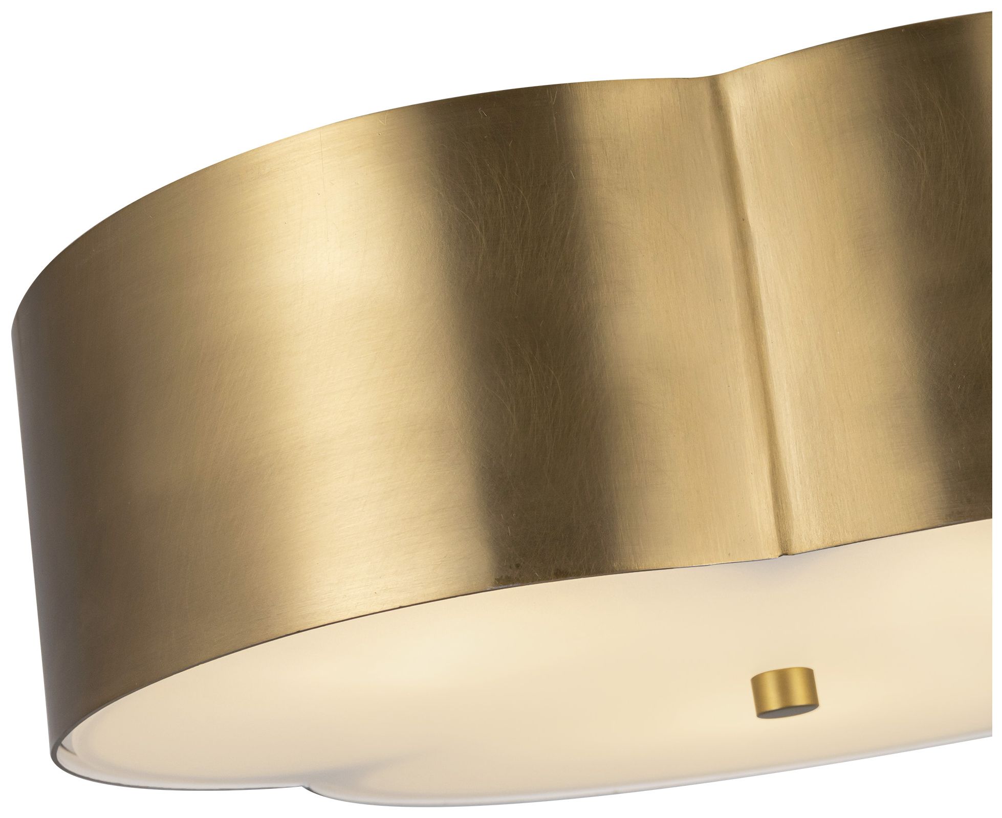 Image 6 Alora Mood Adella E26 14-in Brushed Gold Flush Mount more views