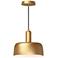 Alora Mood Adriano E26 10-in Brushed Gold Pendant