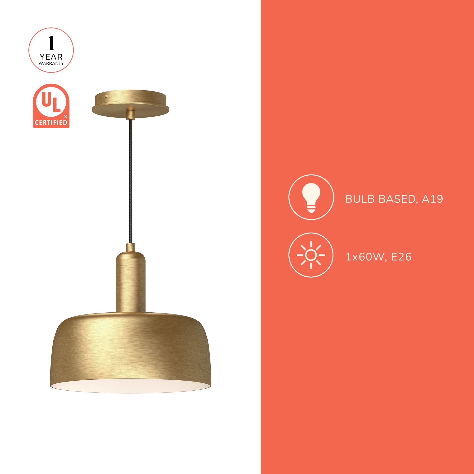 Image 5 Alora Mood Adriano E26 10-in Matte Black Pendant more views