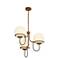 Alora Mood Alba E26 23-in Aged Gold/Opal Glass Chandelier