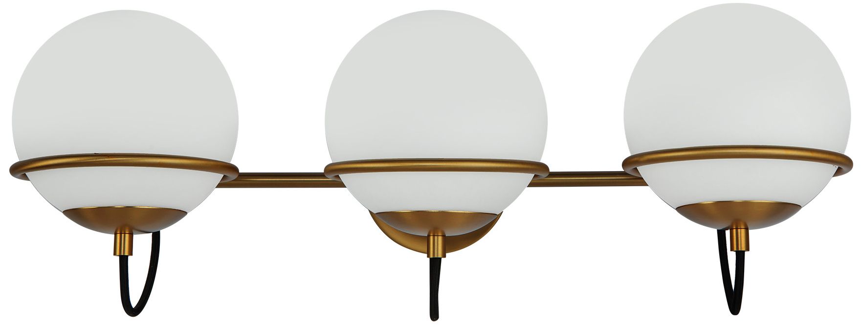 Image 4 Alora Mood Alba E26 24-in Aged Gold/Opal Glass Wall Vanity more views