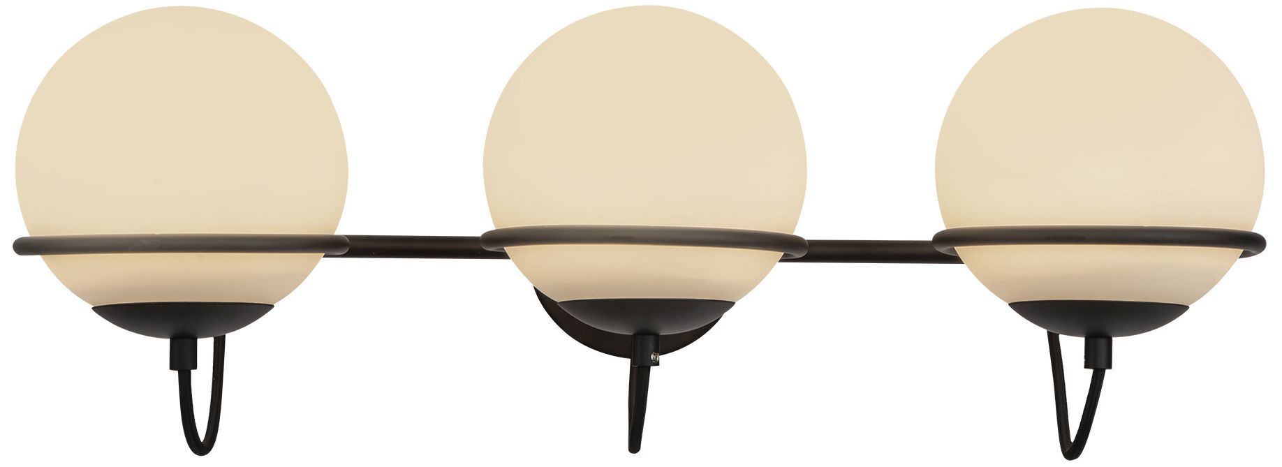 Image 3 Alora Mood Alba E26 24-in Matte Black/Opal Glass Wall Vanity more views