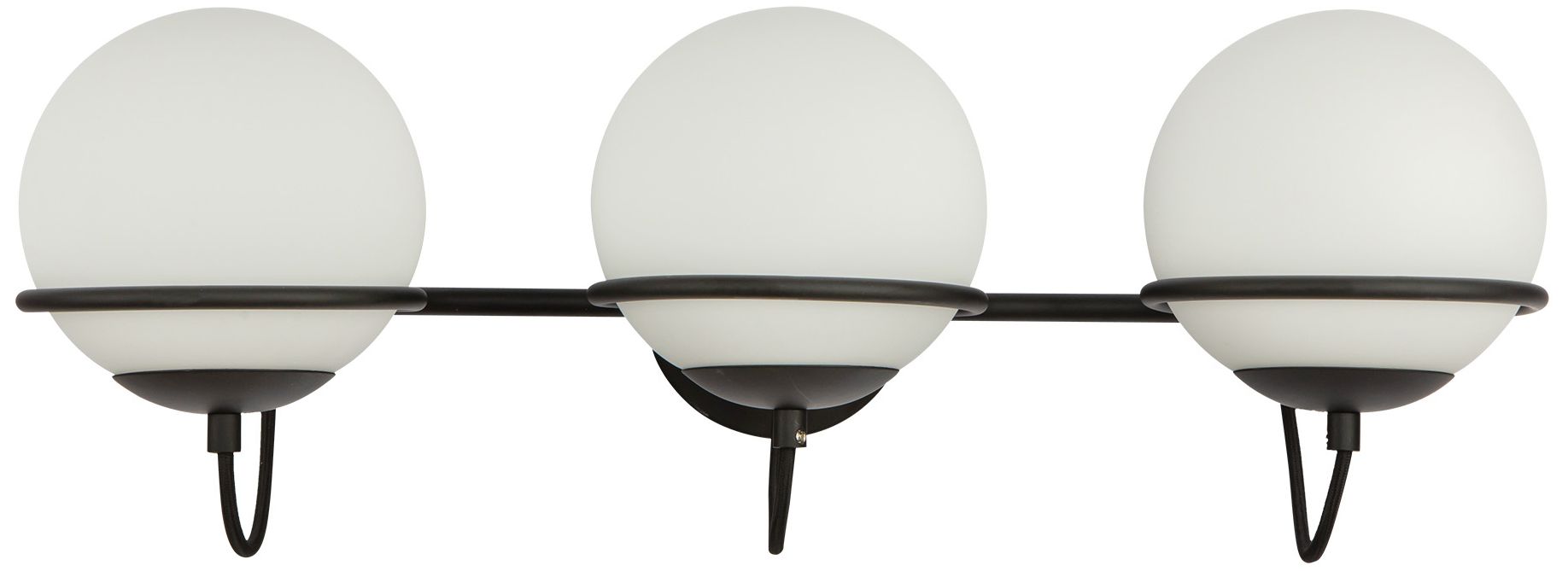 Image 4 Alora Mood Alba E26 24-in Matte Black/Opal Glass Wall Vanity more views