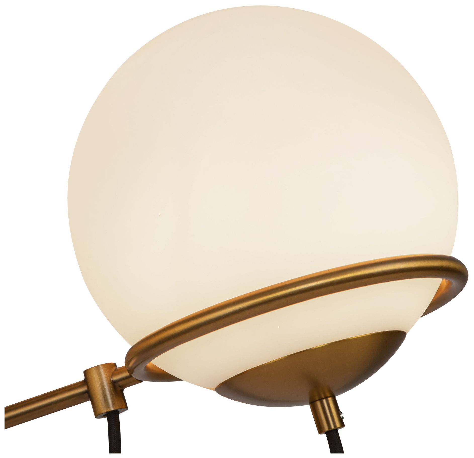 Image 5 Alora Mood Alba E26 32-in Aged Gold/Opal Glass Chandelier more views