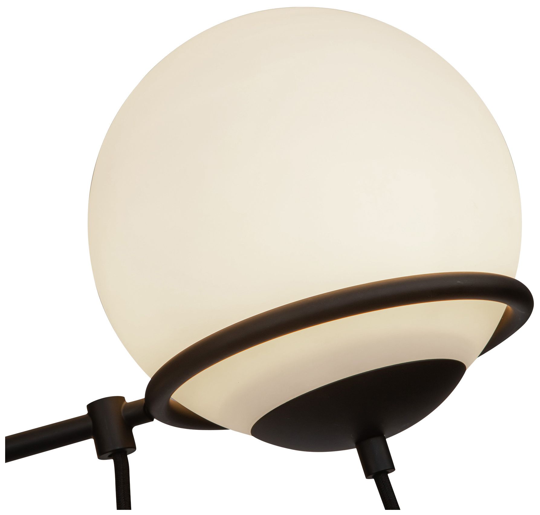 Image 5 Alora Mood Alba E26 32-in Matte Black/Opal Glass Chandelier more views