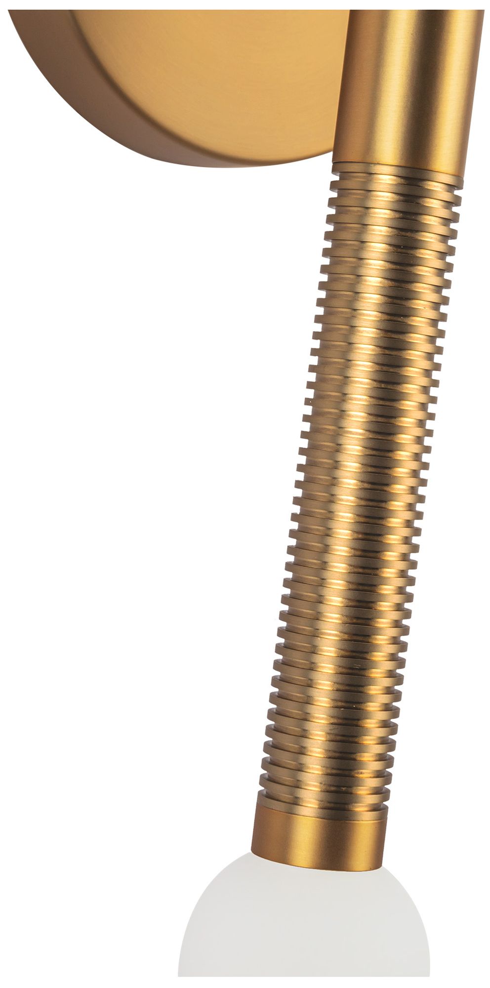 Image 4 Alora Mood Arden LED 14-in Brushed Gold/Opal Glass Wall Vanity more views