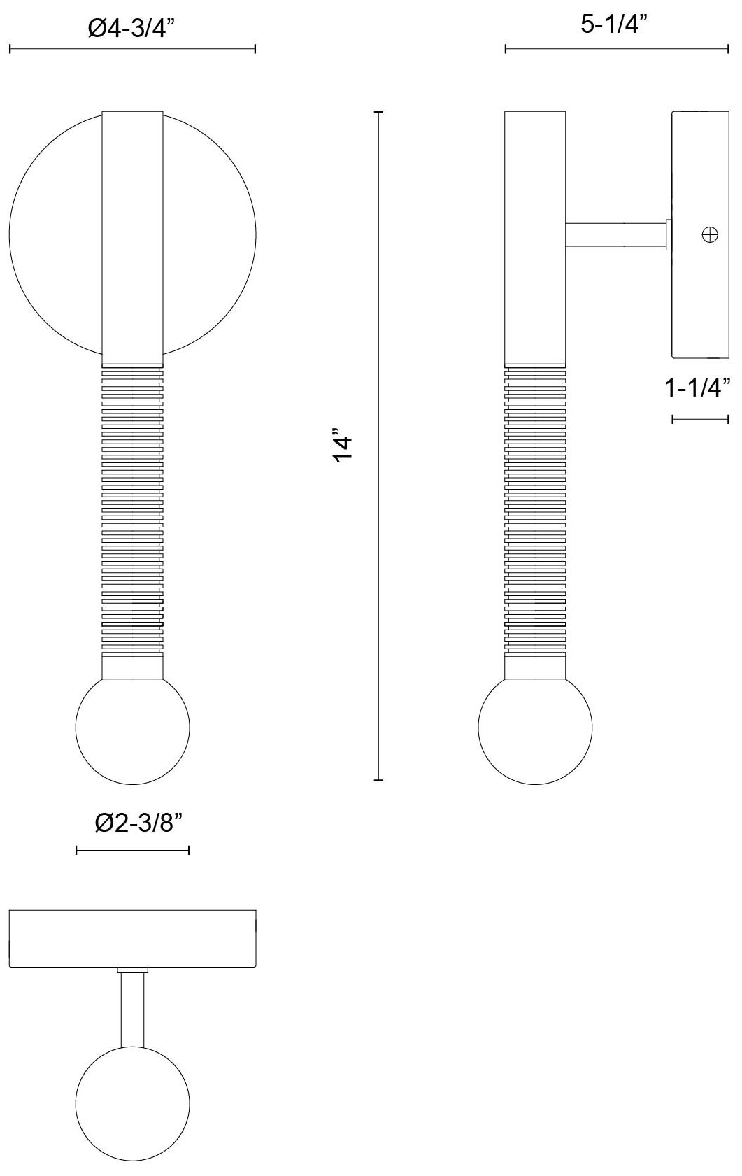 Image 5 Alora Mood Arden LED 14-in Brushed Gold/Opal Glass Wall Vanity more views