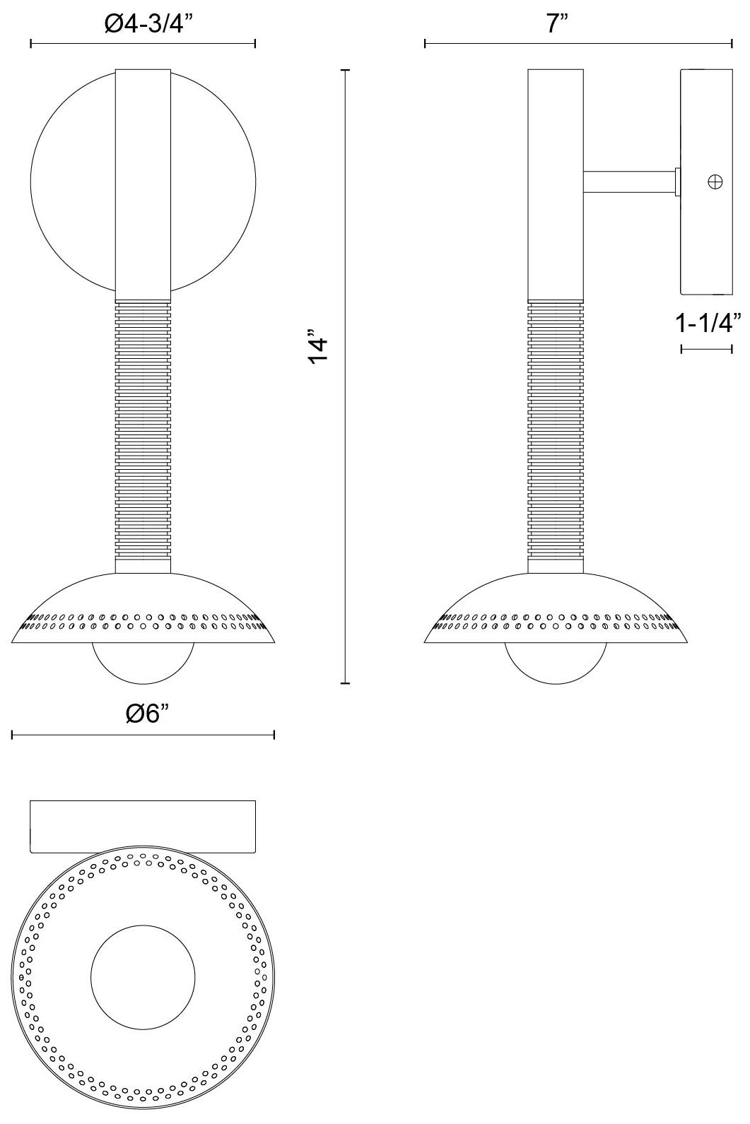 Image 5 Alora Mood Arden LED 14-in (With Shade) Gold/Opal Glass Wall Vanity more views