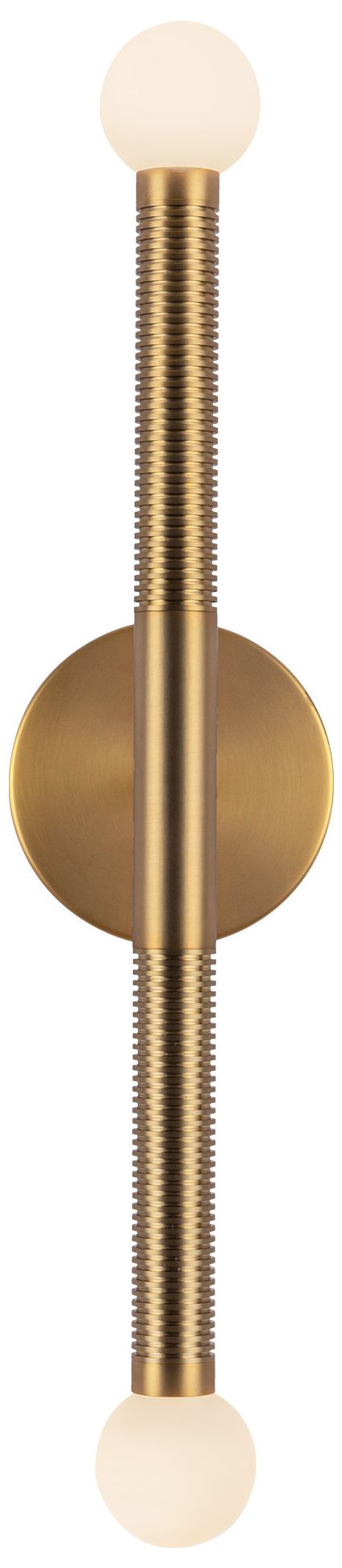 Image 2 Alora Mood Arden LED 23-in Brushed Gold/Opal Glass Wall Vanity more views