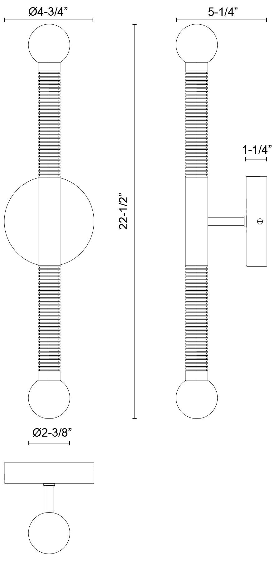 Image 5 Alora Mood Arden LED 23-in Brushed Gold/Opal Glass Wall Vanity more views