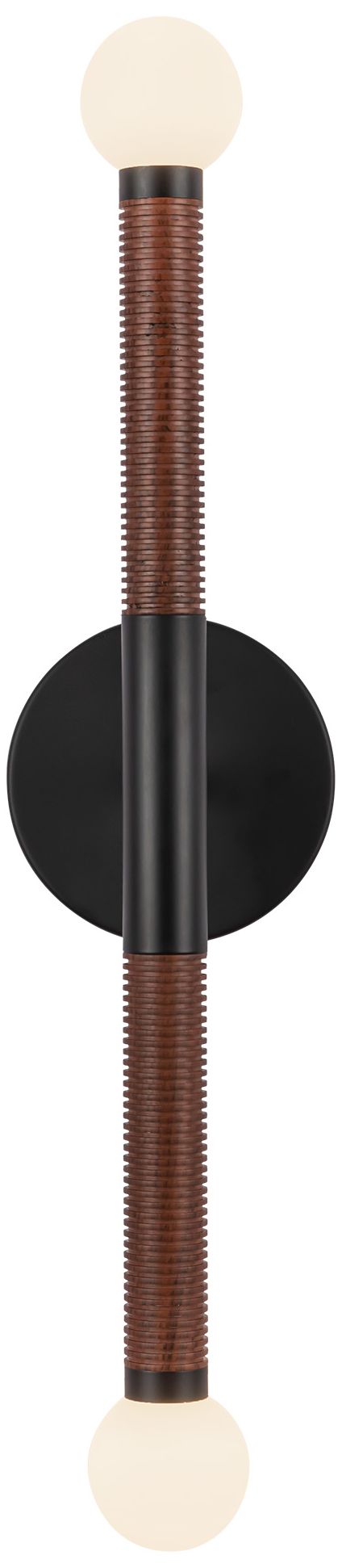 Image 2 Alora Mood Arden LED 23-in Matte Black/Opal Glass Wall Vanity more views