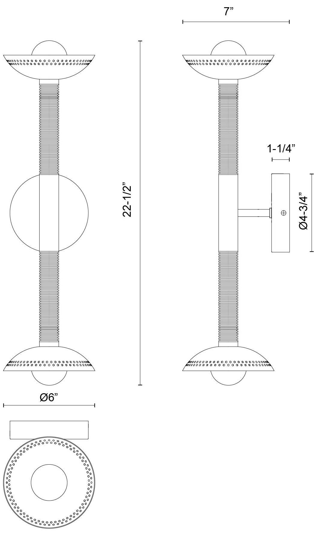 Image 5 Alora Mood Arden LED 23-in (With Shade) Matte Black/Opal Glass Wall Vanity more views