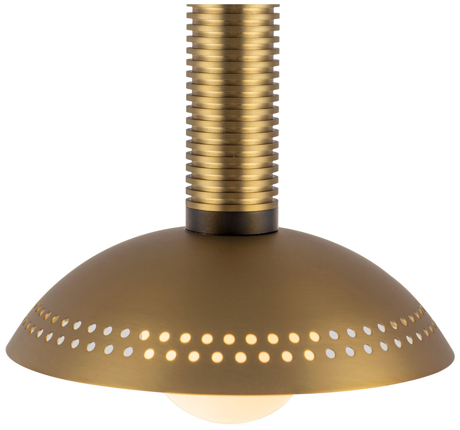 Image 4 Alora Mood Arden LED 9-in (With Shade) Brushed Gold/Opal Glass Pendant more views