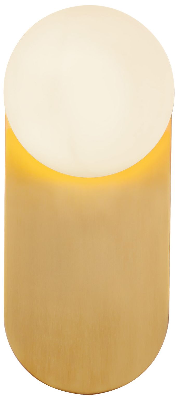 Image 3 Alora Mood Ariel E26 12-in Brushed Gold/Opal Glass Wall Vanity more views