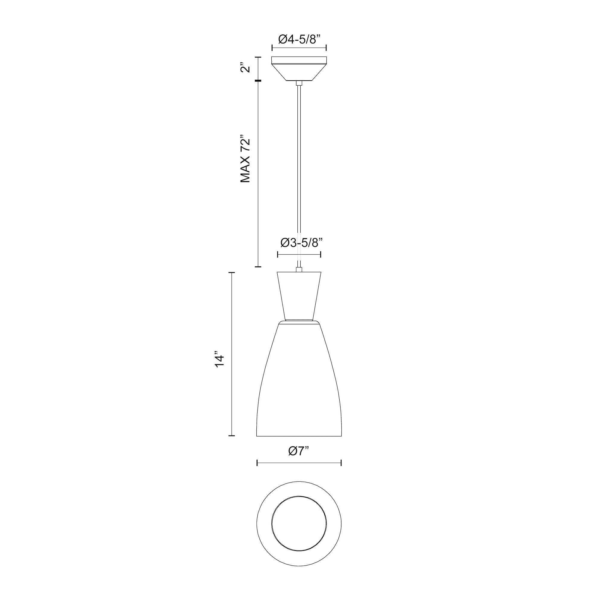 Image 6 Alora Mood Arlo E26 7-in Clear Glass/Matte Black Pendant more views