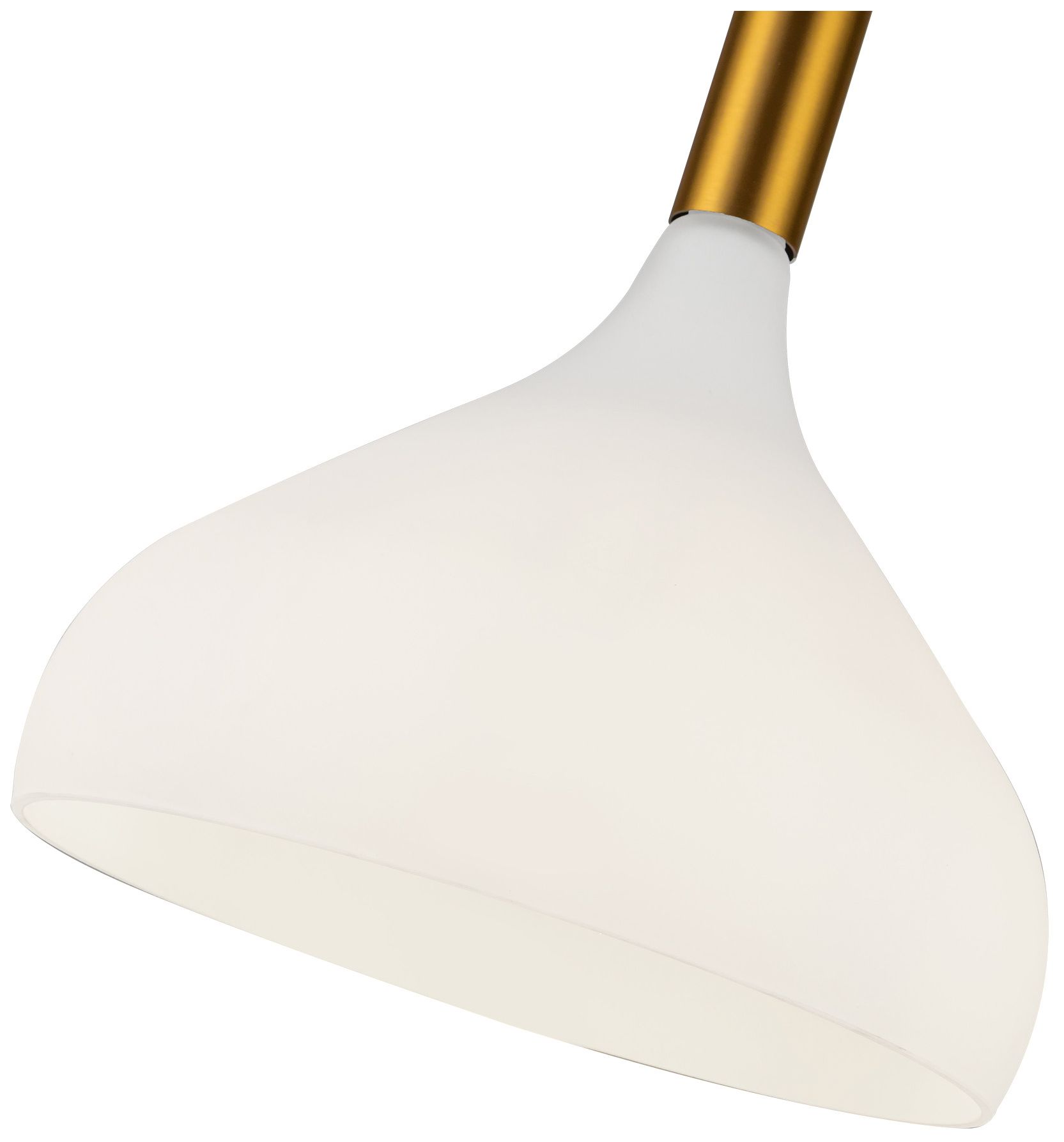 Image 5 Alora Mood Belleview E26 12-in Aged Gold/Opal Glass Pendant more views