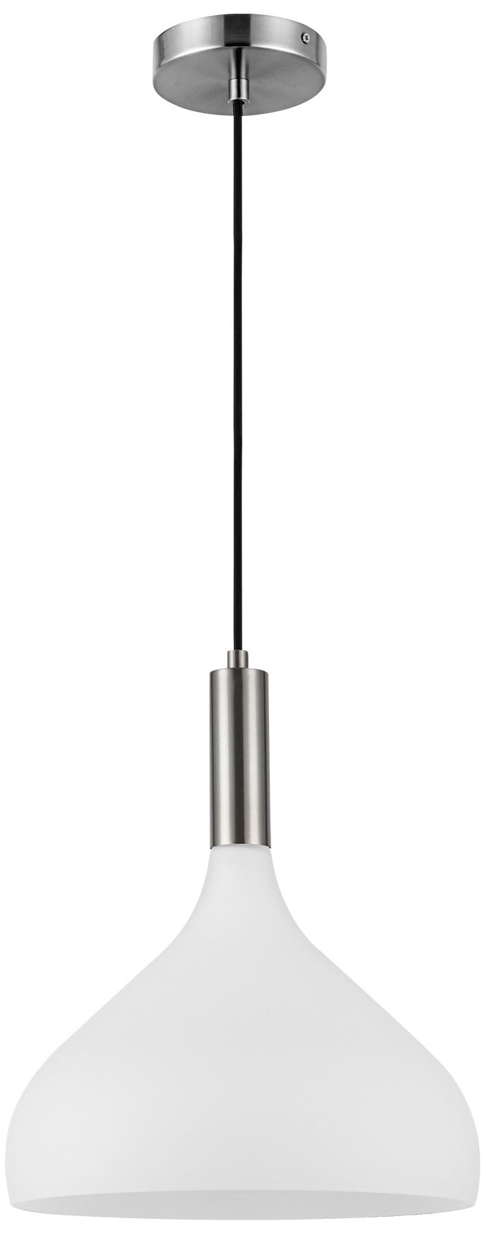 Thumbnail2 of Alora Mood Belleview E26 12-in Brushed Nickel/Opal Glass Pendant more views