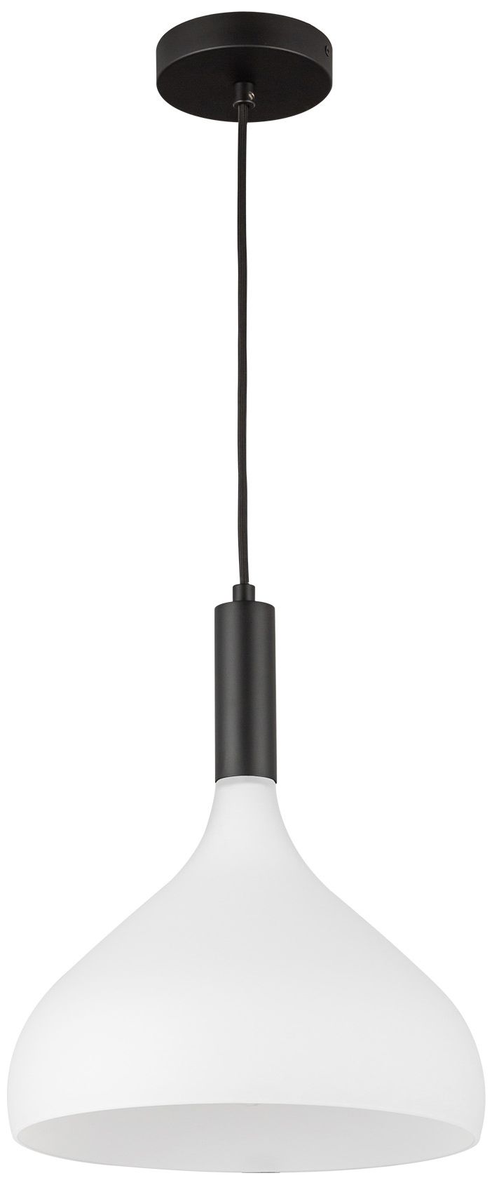 Image 4 Alora Mood Belleview E26 12-in Matte Black/Opal Glass Pendant more views