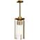 Alora Mood Belmont E26 5-in Aged Gold/Clear Water Glass Pendant
