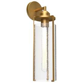 Image1 of Alora Mood Belmont E26 5-in Aged Gold/Clear Water Glass Wall Vanity