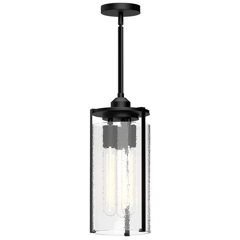 Image 1 Alora Mood Belmont E26 5-in Clear Water Glass/Matte Black Pendant
