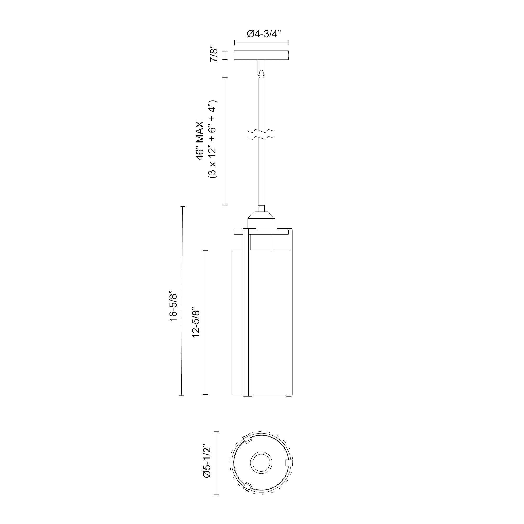 Image 4 Alora Mood Belmont E26 5-in Clear Water Glass/Matte Black Pendant more views