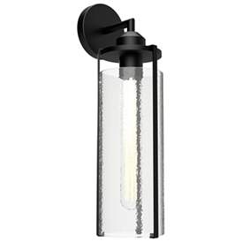 Image1 of Alora Mood Belmont E26 5-in Clear Water Glass/Matte Black Wall Vanity