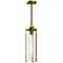 Alora Mood Belmont E26 7-in Aged Gold/Clear Water Glass Pendant