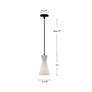 5_Alora Mood Betty E26 6-in Matte Black/Opal Glass Pendant more views