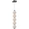 Alora Mood Bijou LED 5-in Brushed Nickel/Opal Matte Glass Pendant