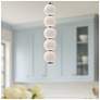 4_Alora Mood Bijou LED 5-in Brushed Nickel/Opal Matte Glass Pendant more views