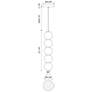 4_Alora Mood Bijou LED 5-in Brushed Nickel/Opal Matte Glass Pendant more views