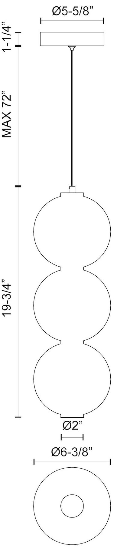 Image 3 Alora Mood Bijou LED 7-in Brushed Nickel/Opal Matte Glass Pendant more views