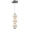 Alora Mood Bijou LED 7-in Brushed Nickel/Opal Matte Glass Pendant