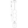 2_Alora Mood Bijou LED 7-in Matte Black/Opal Matte Glass Pendant more views