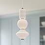 Thumbnail1 of Alora Mood Bijou LED 8-in Aged Gold/Opal Matte Glass Pendant