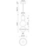 2_Alora Mood Bijou LED 8-in Brushed Nickel/Opal Matte Glass Pendant more views
