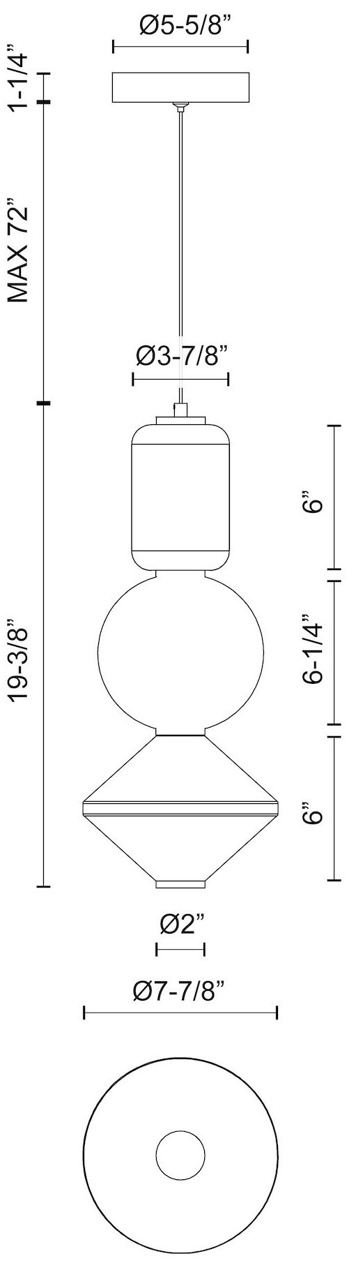Image 3 Alora Mood Bijou LED 8-in Brushed Nickel/Opal Matte Glass Pendant more views