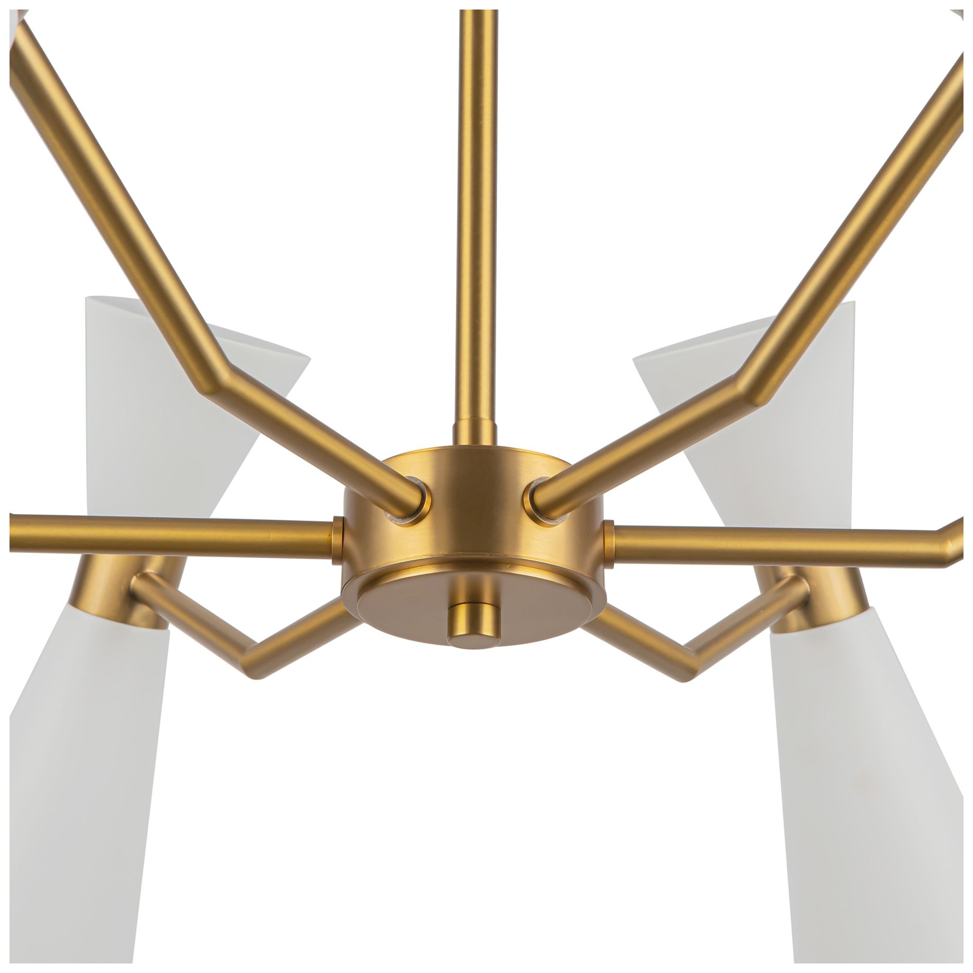 Image 5 Alora Mood Blake E26 32-in White/Aged Gold Socket Chandelier more views