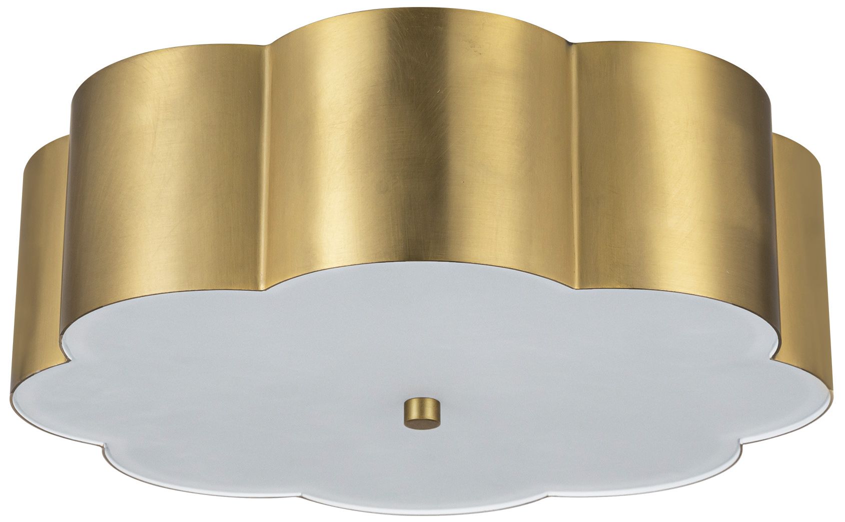 Image 3 Alora Mood Blossom E26 14-in Brushed Gold Flush Mount more views