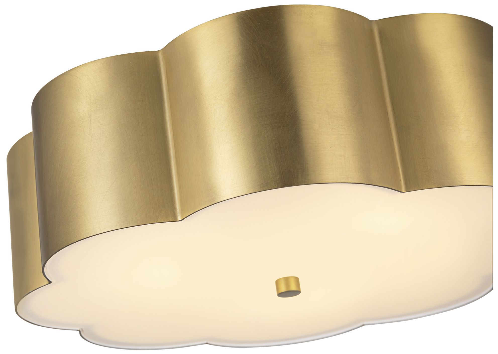 Image 4 Alora Mood Blossom E26 14-in Brushed Gold Flush Mount more views