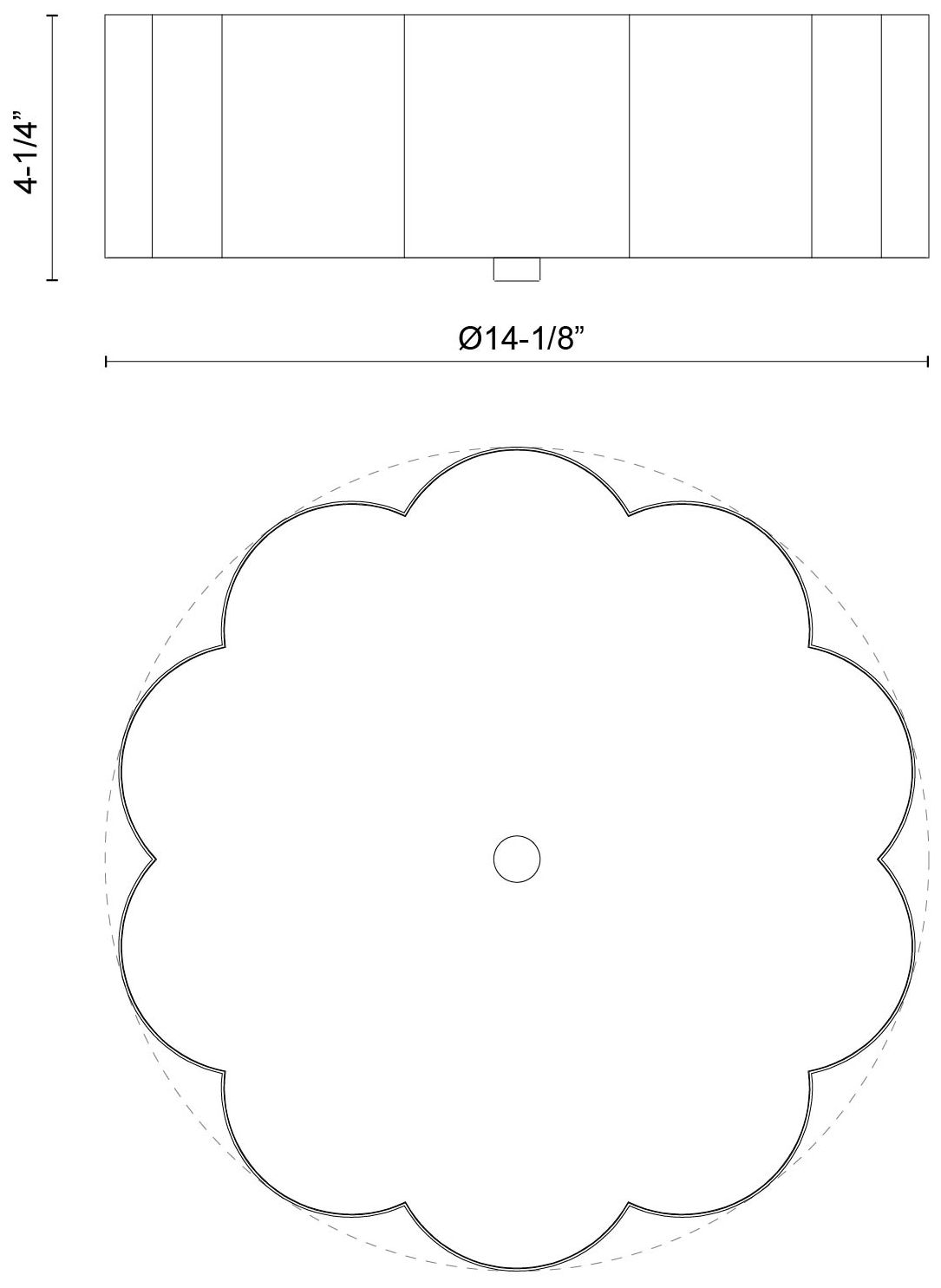 Image 5 Alora Mood Blossom E26 14-in Brushed Gold Flush Mount more views