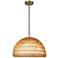 Alora Mood Bondi E26 16-in Brushed Gold/Opal Glass Pendant