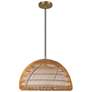 2_Alora Mood Bondi E26 16-in Brushed Gold/Opal Glass Pendant more views