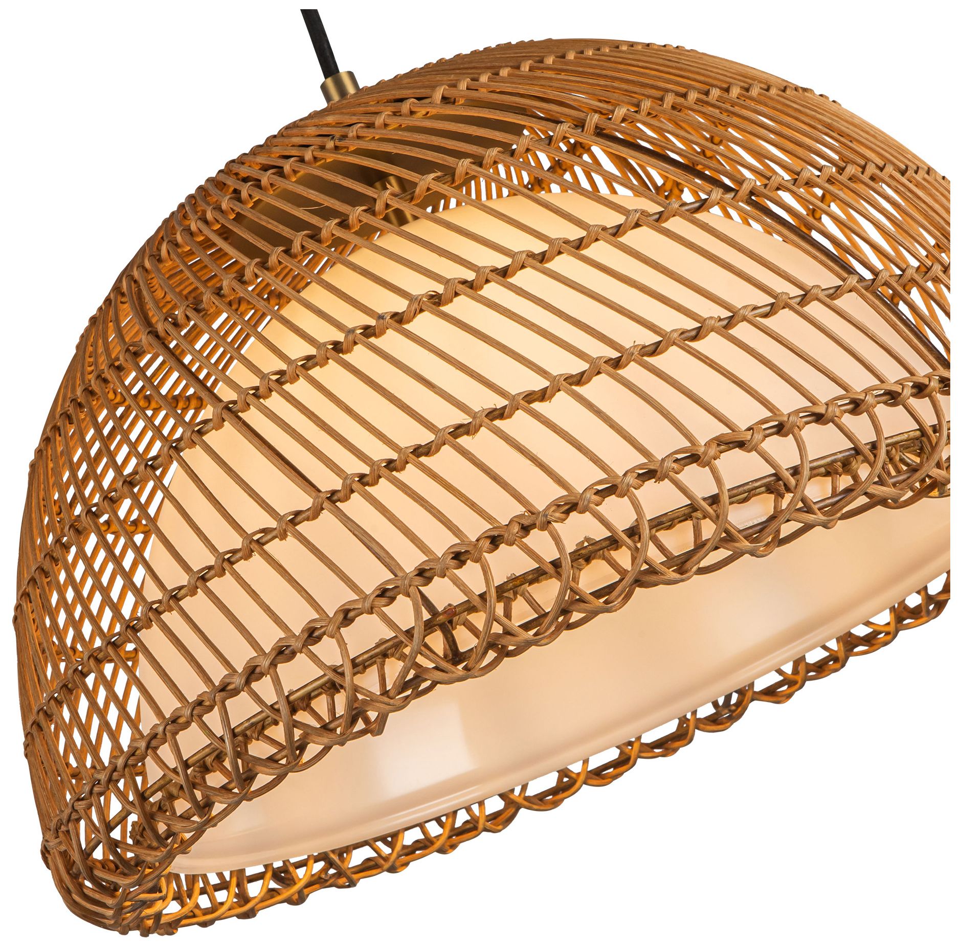 Image 5 Alora Mood Bondi E26 16-in Brushed Gold/Opal Glass Pendant more views