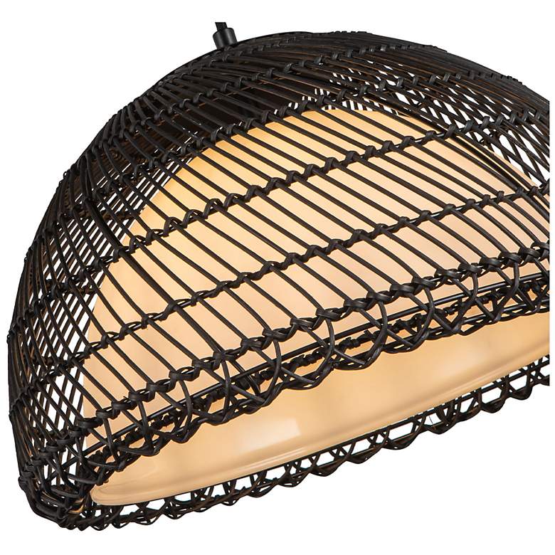 Image 5 Alora Mood Bondi E26 16-in Matte Black/Opal Glass Pendant more views